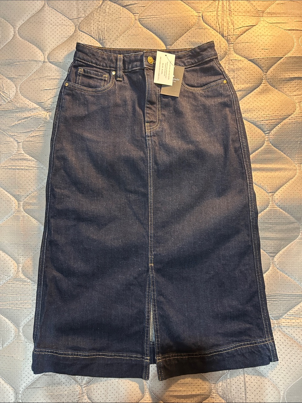 Kate Spade Dark Blue Straight-Leg Jeans